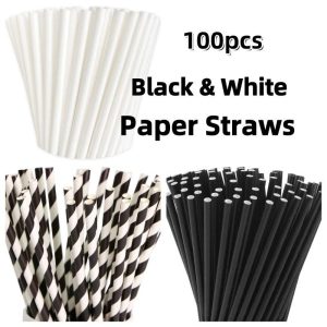 China Wholesale Biodegradable Striped Paper Straws