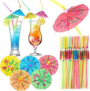 China Wholesale Tropical Umbrella Straws