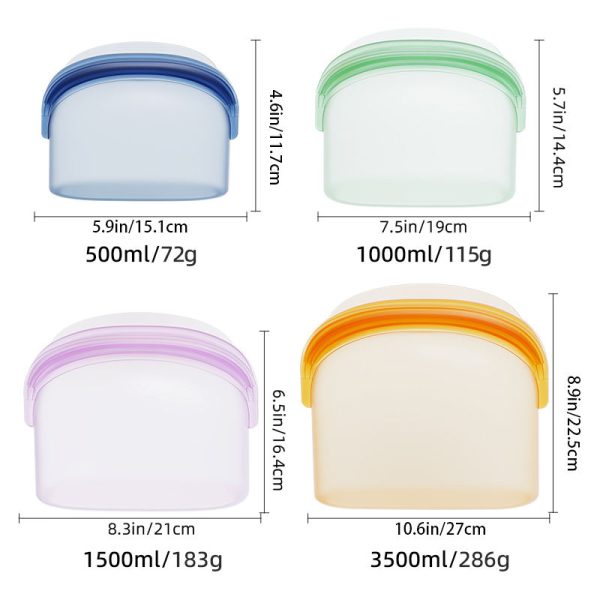 China Wholesale Silicone Food Bags