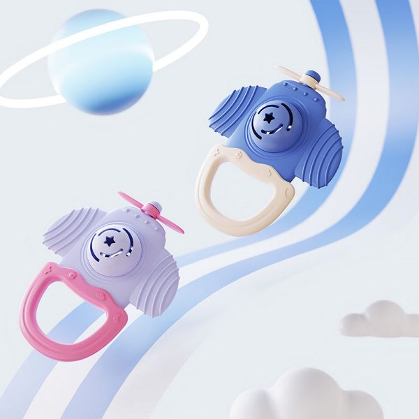 China Wholesale Silicone Spinning Top Teething Toys