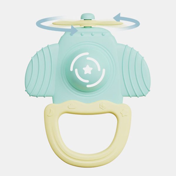 China Wholesale Silicone Spinning Top Teething Toys