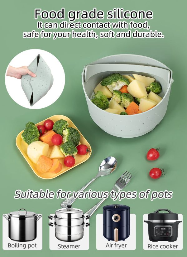 H3d1015d7bbeb47598ae13f15c6410448z China Wholesale Silicone Steamer Basket