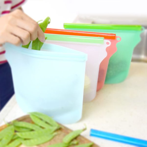 China Wholesale Silicone Vacuum Sealing Freezer Bags