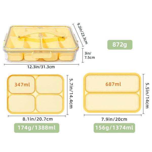 China Wholesale Silicone Plastic Snack Boxes