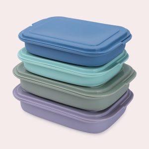 China Wholesale Silicone Folding Bento Boxes