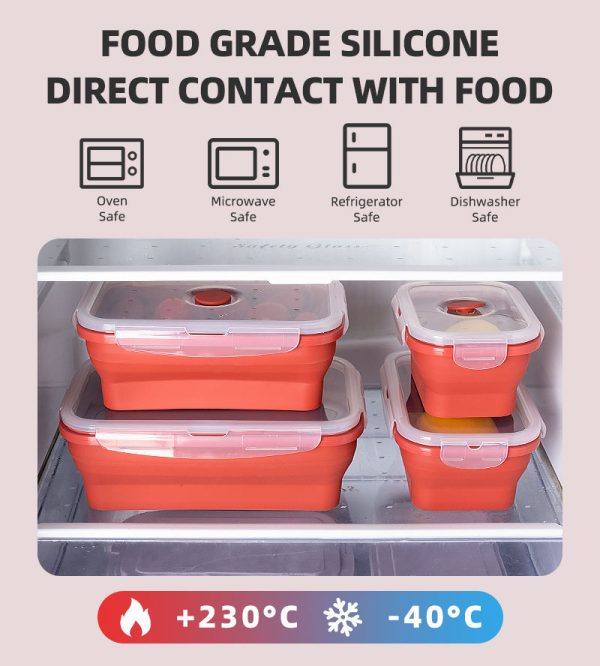 Hcb8f2a8eaea3410cb66b3b87382889f0U China Wholesale Silicone Square Bento Box Set