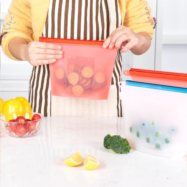 China Wholesale Silicone Vacuum Sealing Freezer Bags