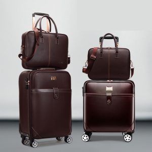 China Wholesale Leather Luggage
